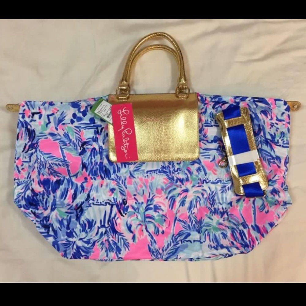 Lilly Pulitzer BNWT Escape Weekender Packable Bag